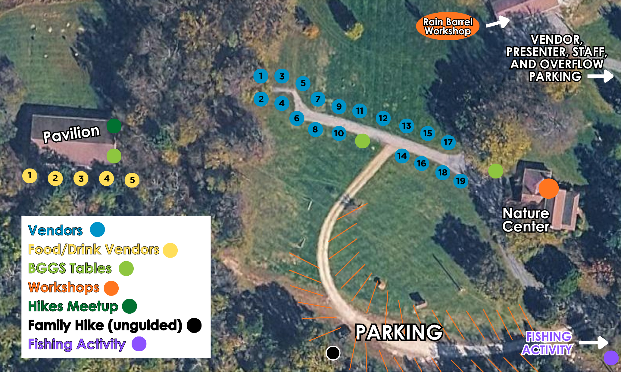 Event map of Greenfest.